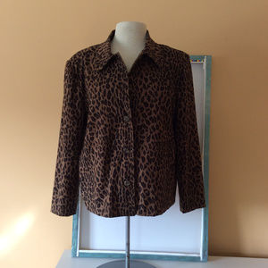 Briggs  Women's Animal Print Dress Jacket Medium